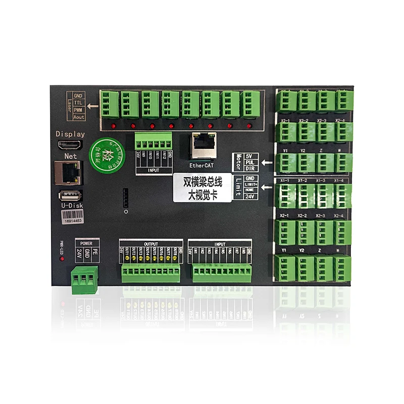 ZJE716-130-2000N CABAJE DE CONTROL DE LÁSER ETERCAT PARA GALVANOMETER Dual Flight Glass